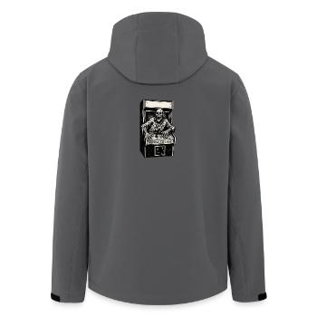 Arcade-Skelett - Recycelte Männer Softshell-Jacke von Stanley/Stella - Anthrazit - Hinten - AI Model Male 185 light (185cm)