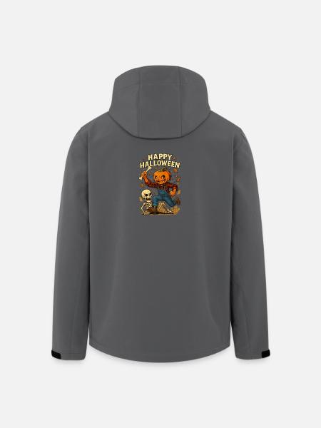 Halloween Pumpkin Kids Design - Men’s Recycled Softshell Jacket by Stanley/Stella - anthracite