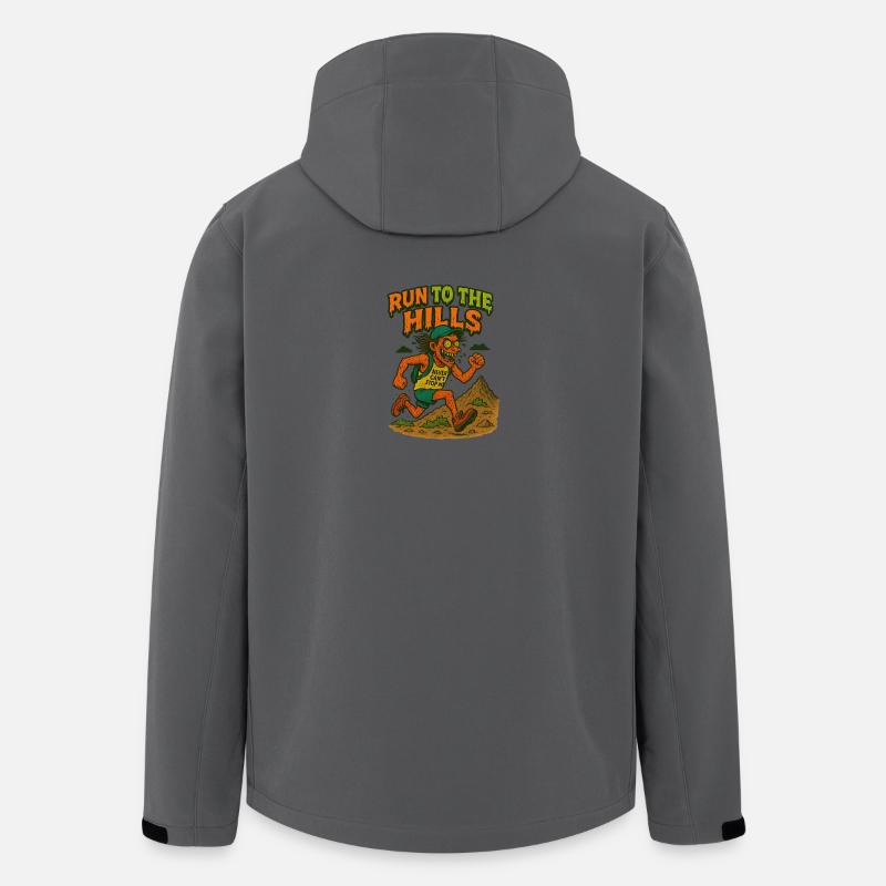 Abenteuerlicher Lauf zum Berggipfel - Recycelte Männer Softshell-Jacke von Stanley/Stella - Anthrazit