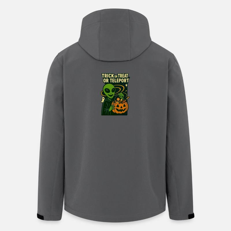 Alien Halloween T-Shirt – Süßes oder Saures... oder... - Recycelte Männer Softshell-Jacke von Stanley/Stella - Anthrazit