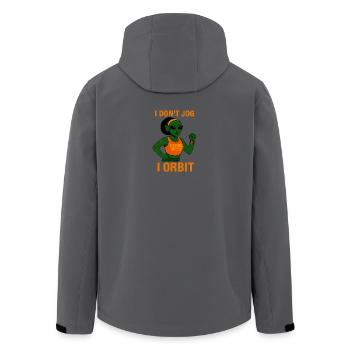 Alien Fitness T-Shirt – Cardio Queen von Venus - Recycelte Männer Softshell-Jacke von Stanley/Stella - Anthrazit - Hinten - AI Model Male 185 light (185cm)