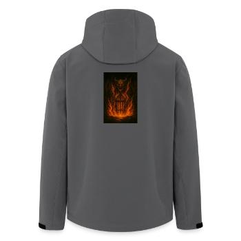 Firegate Demon Form - Men’s Recycled Softshell Jacket by Stanley/Stella - anthracite - Back - AI Model Male 185 light (185cm)