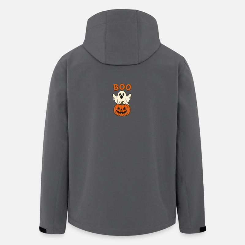 Boogeist Halloween Pumpkin - Recycelte Männer Softshell-Jacke von Stanley/Stella - Anthrazit