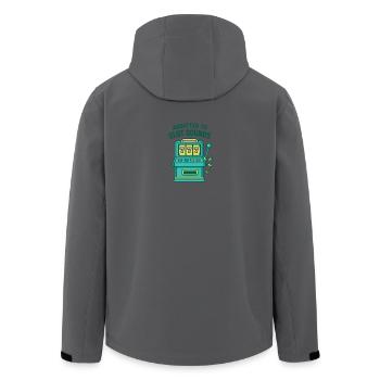 automat - Recycelte Männer Softshell-Jacke von Stanley/Stella - Anthrazit - Hinten - AI Model Male 185 light (185cm)