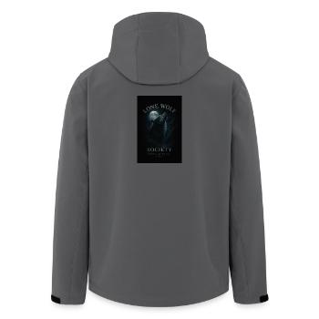 Lone Wolf Society - Men’s Recycled Softshell Jacket by Stanley/Stella - anthracite - Back - AI Model Male 185 light (185cm)
