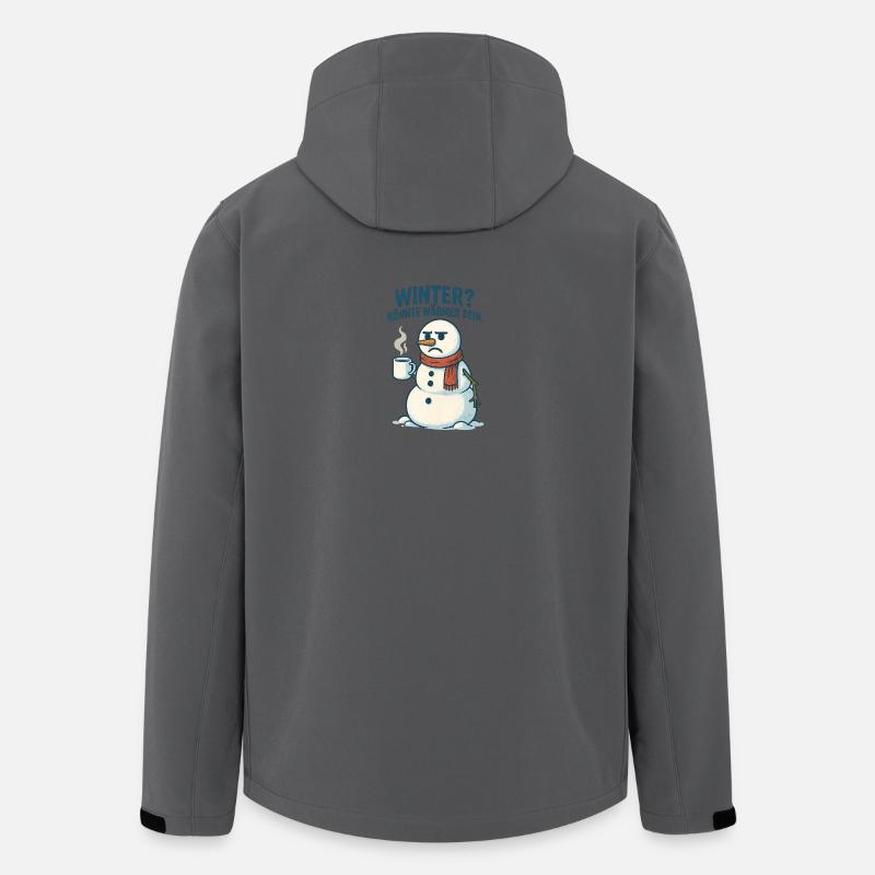 Winter? Wärm dich mit Kaffee - Recycelte Männer Softshell-Jacke von Stanley/Stella - Anthrazit