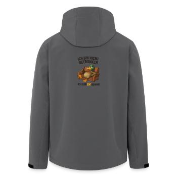 Ich bin nicht betrunken ENTspannt - Recycelte Männer Softshell-Jacke von Stanley/Stella - Anthrazit - Hinten - AI Model Male 185 light (185cm)