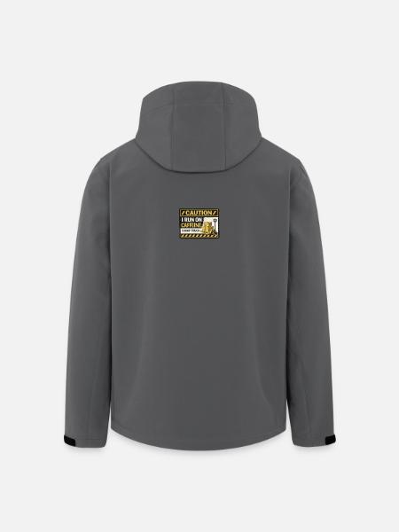 Caffeine Fueled Forklift Patch - Men’s Recycled Softshell Jacket by Stanley/Stella - anthracite