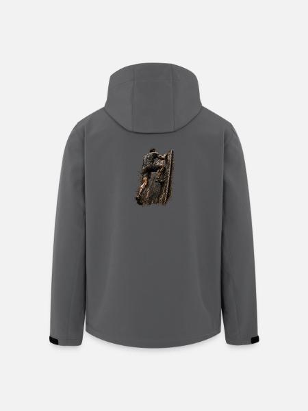 Mud Master - Obstacle - Teamwork - Recycelte Männer Softshell-Jacke von Stanley/Stella - Anthrazit