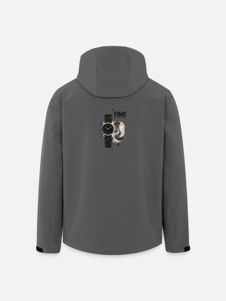 Zeitrelativität Uhr und Wurmloch - Recycelte Männer Softshell-Jacke von Stanley/Stella - Anthrazit