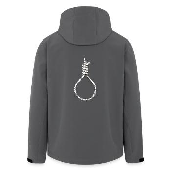 noose - Recycelte Männer Softshell-Jacke von Stanley/Stella - Anthrazit - Hinten - AI Model Male 185 light (185cm)
