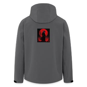 Sensenmann - Grim Reaper - Recycelte Männer Softshell-Jacke von Stanley/Stella - Anthrazit - Hinten - AI Model Male 185 light (185cm)