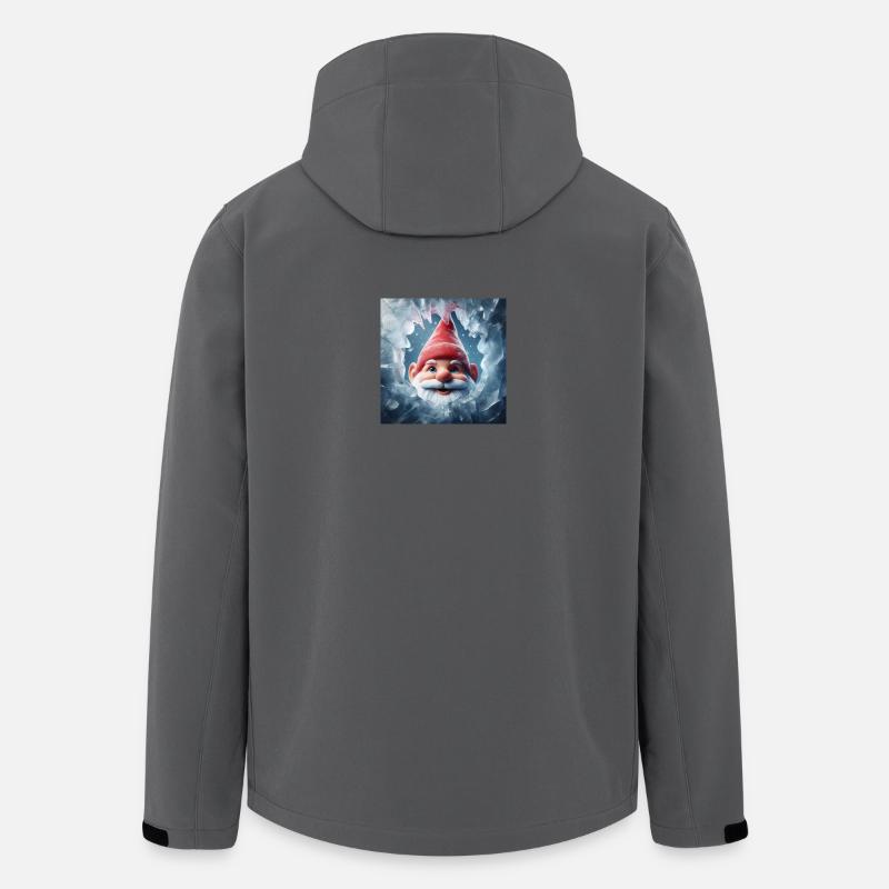 Gnome regardant à travers la glace - Veste softshell homme en polyester recyclé Stanley/Stella - charbon