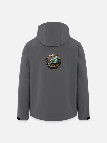 The Chameleon and the Insects - Men’s Recycled Softshell Jacket by Stanley/Stella - anthracite
