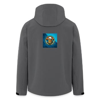 Bier Logo 4 - Recycelte Männer Softshell-Jacke von Stanley/Stella - Anthrazit - Hinten - AI Model Male 185 light (185cm)