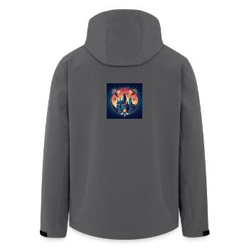 Magic Castle 2 - Men’s Recycled Softshell Jacket by Stanley/Stella - anthracite - Back - AI Model Male 185 light (185cm)