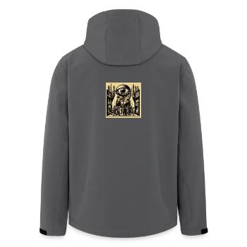 Big Brother - Men’s Recycled Softshell Jacket by Stanley/Stella - anthracite - Back - AI Model Male 185 light (185cm)