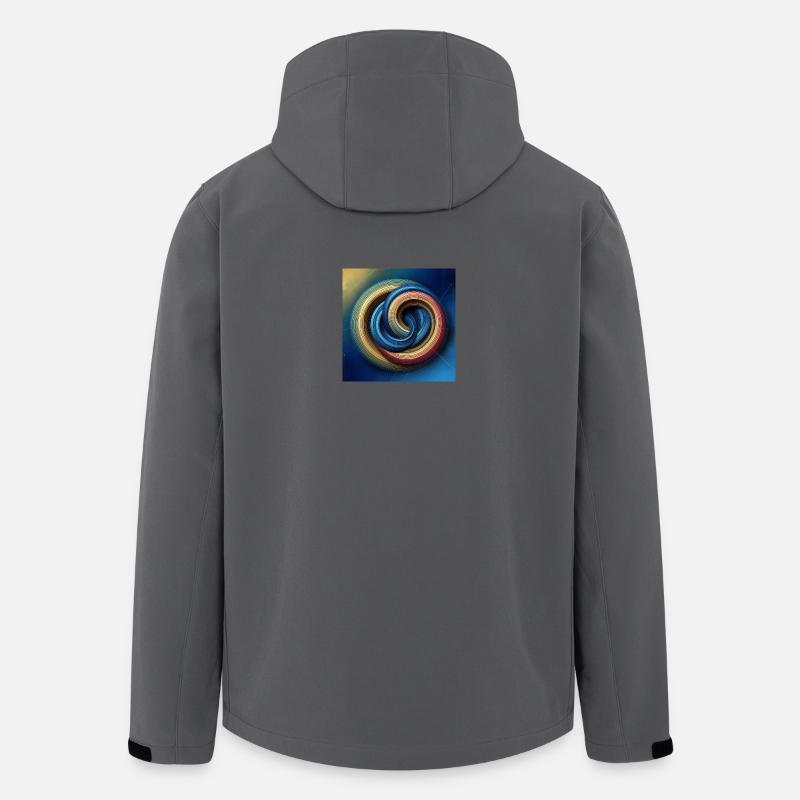 Kreise 1 - Recycelte Männer Softshell-Jacke von Stanley/Stella - Anthrazit