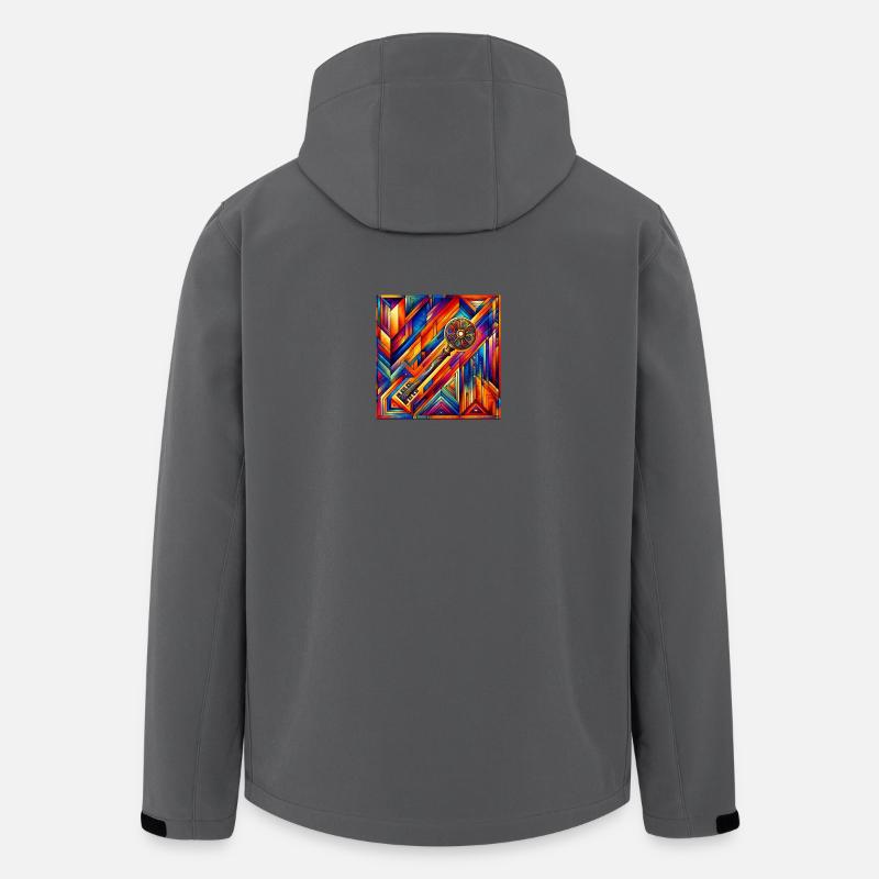 Clé de l’âme - Veste softshell homme en polyester recyclé Stanley/Stella - charbon