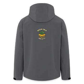 Rosin Society Design - Men’s Recycled Softshell Jacket by Stanley/Stella - anthracite - Back - AI Model Male 185 light (185cm)