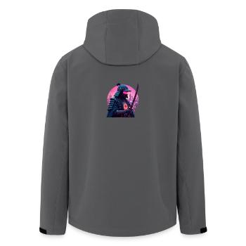 Cyber Samouraï - Veste softshell homme en polyester recyclé Stanley/Stella - charbon - Dos - AI Model Male 185 light (185cm)