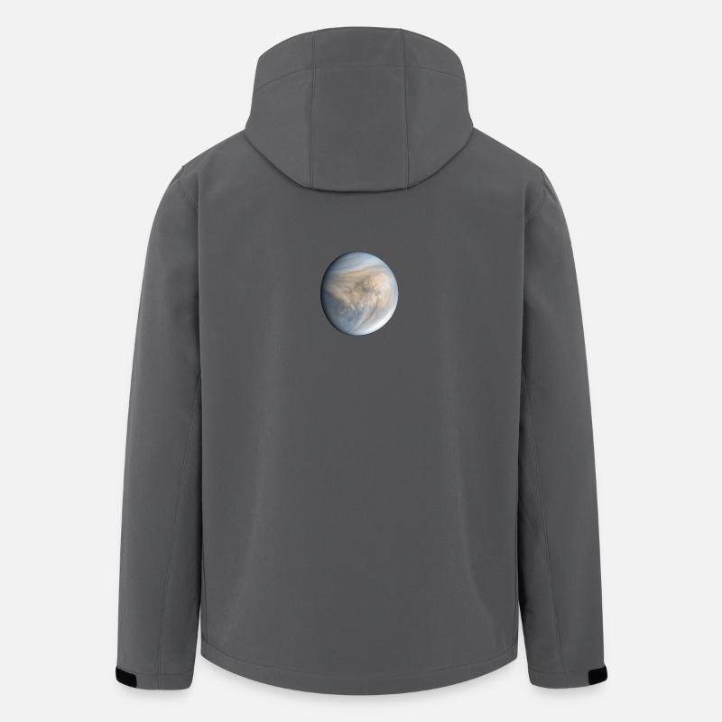 Venus-Planet - Recycelte Männer Softshell-Jacke Discoverer von Stanley/Stella - Anthrazit