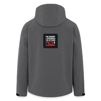 Es tut mir leid, dass ich dich beleidigt habe, indem ich Fakten und Logik verwendet habe - Recycelte Männer Softshell-Jacke von Stanley/Stella - Anthrazit - Hinten - AI Model Male 185 light (185cm)
