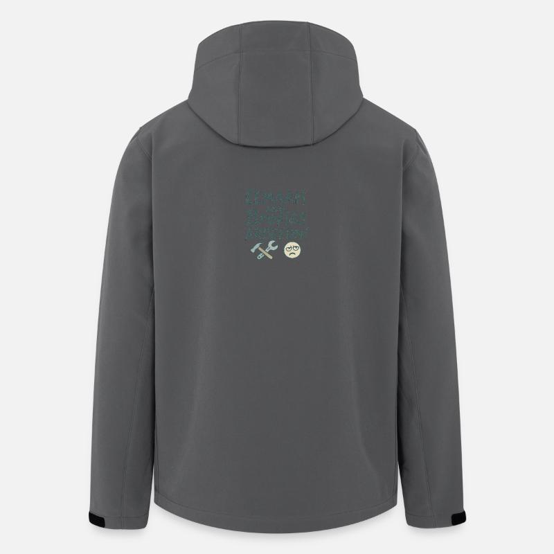 Eemaah_mid_Brofies_Arbeedn - Recycelte Männer Softshell-Jacke von Stanley/Stella - Anthrazit