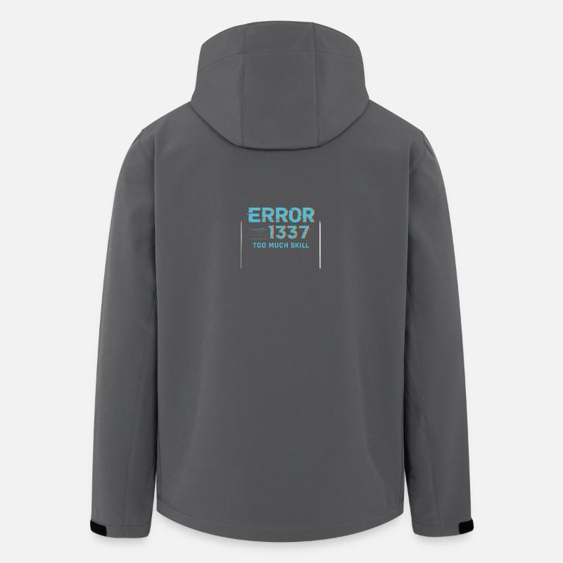 Fehler1337 Too Much Skill - Recycelte Männer Softshell-Jacke von Stanley/Stella - Anthrazit