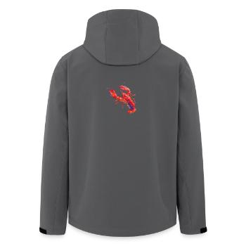Roter Hummer, lebendige Aquarellillustration - Recycelte Männer Softshell-Jacke von Stanley/Stella - Anthrazit - Hinten - AI Model Male 185 light (185cm)