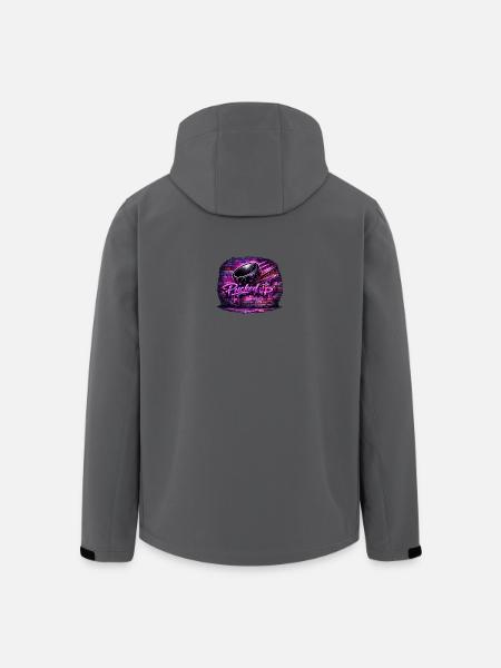 A pris des graffitis au néon - Veste softshell homme en polyester recyclé Stanley/Stella - charbon