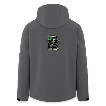 Ich sammel XP, keine Seelen! - Recycelte Männer Softshell-Jacke von Stanley/Stella - Anthrazit - Hinten - AI Model Male 185 light (185cm)