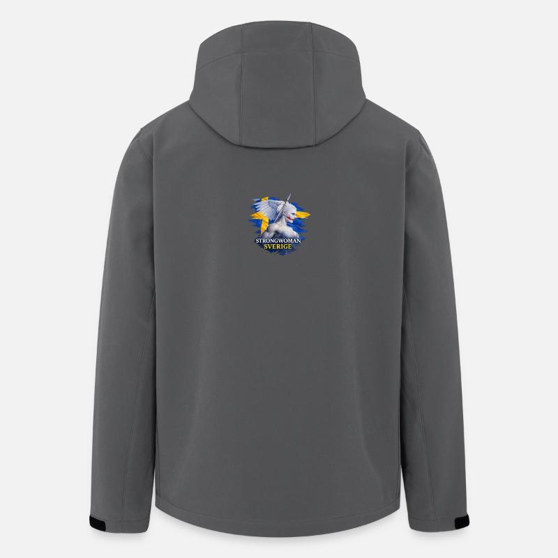 Starke Frau Schweden - Recycelte Männer Softshell-Jacke von Stanley/Stella - Anthrazit