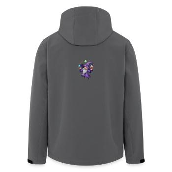 Un magicien en cape violette avec un élixir - Veste softshell homme en polyester recyclé Stanley/Stella - charbon - Dos - AI Model Male 185 light (185cm)