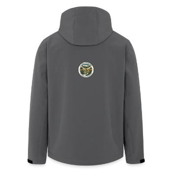Aventures Mondiales : Nouvelles Frontières - Veste softshell homme en polyester recyclé Stanley/Stella - charbon - Dos - AI Model Male 185 light (185cm)