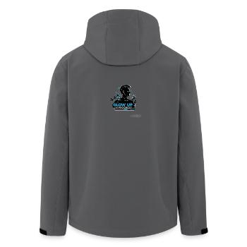 Glow Up Selbstoptimierung Gym Skincare Spruch - Recycelte Männer Softshell-Jacke von Stanley/Stella - Anthrazit - Hinten - AI Model Male 185 light (185cm)