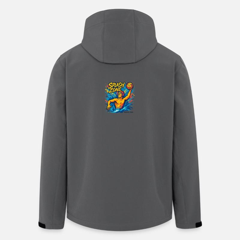 Splash Zone Water Polo Champion - Veste softshell homme en polyester recyclé Stanley/Stella - charbon