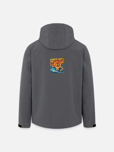 Retro-Wasserball-Power-Shot - Recycelte Männer Softshell-Jacke von Stanley/Stella - Anthrazit