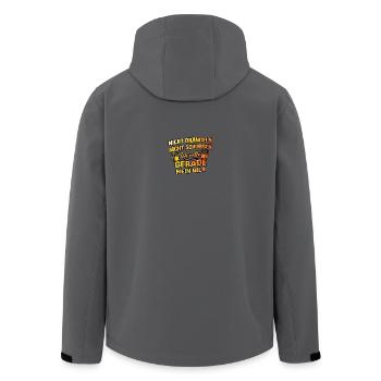 Garde ma bière - Veste softshell homme en polyester recyclé Stanley/Stella - charbon - Dos - AI Model Male 185 light (185cm)