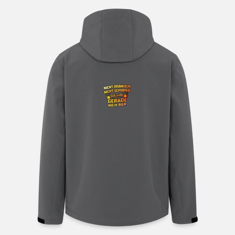 Rette mein bier - Recycelte Männer Softshell-Jacke von Stanley/Stella - Anthrazit
