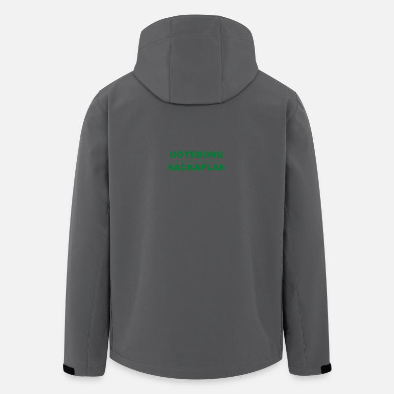 Göteborg Backaplan – Green-black design - Men’s Recycled Softshell Jacket by Stanley/Stella - anthracite