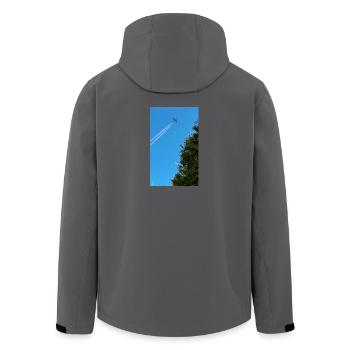 Plane - Recycelte Männer Softshell-Jacke von Stanley/Stella - Anthrazit - Hinten - AI Model Male 185 light (185cm)