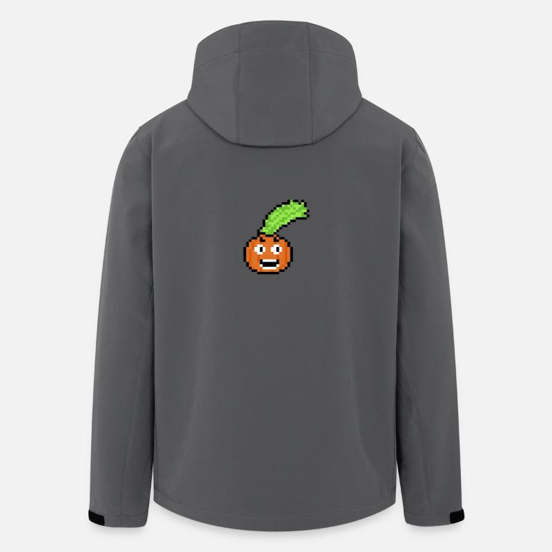 Gemüse (Pixelart) - Recycelte Männer Softshell-Jacke von Stanley/Stella - Anthrazit