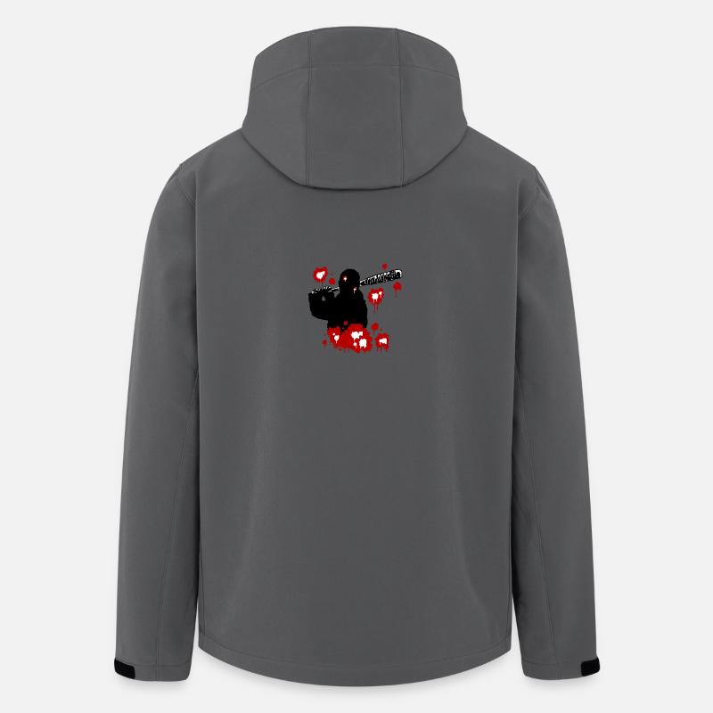 Negan red - Men’s Recycled Softshell Jacket by Stanley/Stella - anthracite