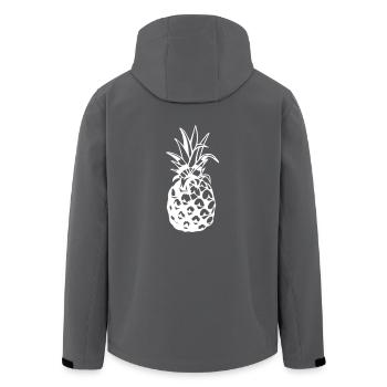 ananas - Recycelte Männer Softshell-Jacke von Stanley/Stella - Anthrazit - Hinten - AI Model Male 185 light (185cm)