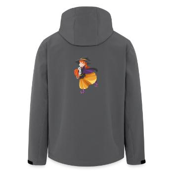 hallowee n70 - Recycelte Männer Softshell-Jacke von Stanley/Stella - Anthrazit - Hinten - AI Model Male 185 light (185cm)
