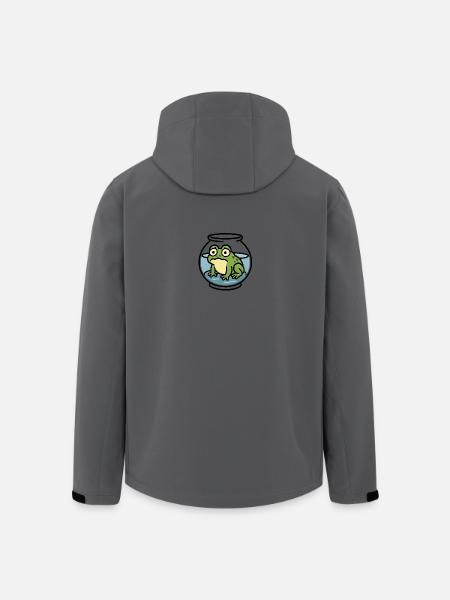 Frog in a Bowl - Men’s Recycled Softshell Jacket by Stanley/Stella - anthracite