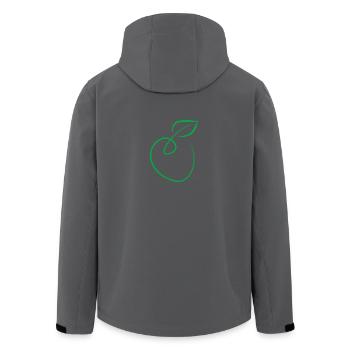 Apfel - Recycelte Männer Softshell-Jacke von Stanley/Stella - Anthrazit - Hinten - AI Model Male 185 light (185cm)
