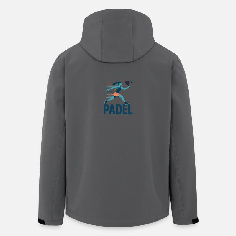 Padel Kraftsprint Logo - Recycelte Männer Softshell-Jacke von Stanley/Stella - Anthrazit