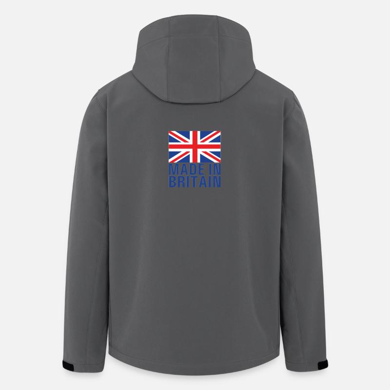 made in GB - Men’s Recycled Softshell Jacket by Stanley/Stella - anthracite